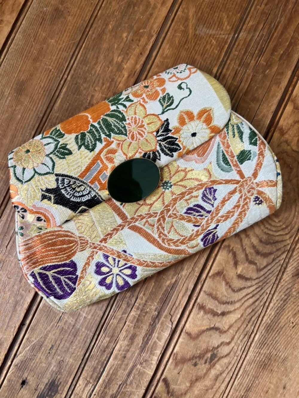 Vintage Gumps San Francisco silk evening bag Obi Brocade clutch gorgeous